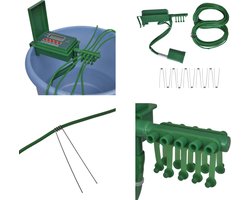 vidaXL Irrigatiesysteem automatisch met timer voor watersproeier - Irrigatiesysteem - Irrigatiesystemen - Irrigatie Systeem - Irrigatie Systemen