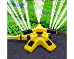 Zwenksproeier - Cirkelsproeier voor Tuin - Geel/Zwart - Roterende Gazonsproeier - Sprinkler - Water Sproeier - Beregeningssysteem