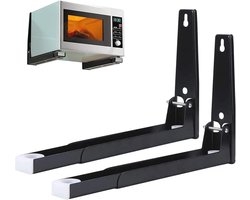 Draagbeugels voor Magnetron - Set van 2 Opklapbare Wandbeugels voor Keuken - Ruimtebesparende Accessoires