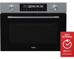 ETNA CM450RVS - Inbouw Combi-Oven - 50L - Turbo Hetelucht - RVS - 13 Automatische Programma's - LED Display - Kinderslot - 50 – 250°C