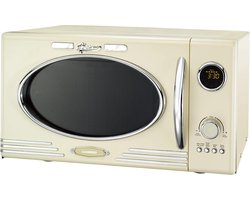 Melissa Vrijstaande Solo-Magnetron met Grill - 23 liter - 800W - Retro - 16330128 - Crème Wit