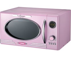 Melissa Vrijstaande Solo-Magnetron met Grill - 23 liter - 800W - Retro - 16330130 - Roze