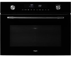 Pelgrim MAC314GLS Oven met magnetronfunctie 45 cm | Zwart