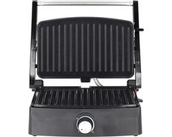 Blokker Contactgrill Pfas Vrij RVS 1500W – Pfas Vrije Sandwich grill – Groot Tosti Apparaat – Topper van de Tosti-ijzers