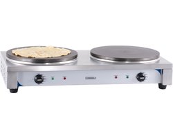 Casselin CCD35E crepe maker 2 crêpe(s) 2200 W Roestvrijstaal