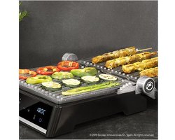 Cecotec - Grill Apparaat - Grillplaat - Contactgrillstand Rock'nGrill Smart - 2000W - Zwart Roestvrij staal