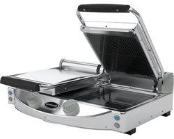 Contactgrill Duo (Glad/Gegroefd) - SpidoCook 596055 - Horeca & Professioneel