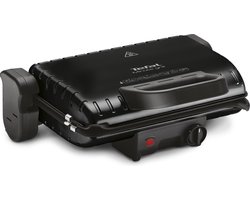 Contactgrill - Tosti IJzer - Panini Grill - Anti Aanbaklaag - 1600W - Zwart