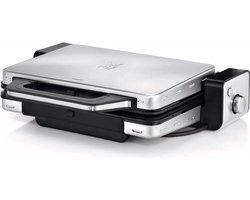 Contactgrill - Tosti IJzer - Panini Grill - Anti Aanbaklaag - 2100W - Zilver