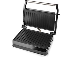 Contactgrill - Tosti IJzer - Panini Grill - Anti Aanbaklaag - 700W - Zilver