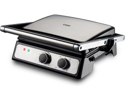 COOK-IT Tosti apparaat XL - Grill apparaat 180 °C - Uitneembare platen - Timer & Temperatuur Instelbaar