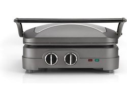 Cuisinart Griddler Elite Grill Contactgrill GR47E - PFAS Vrij - Grillen / Barbeque / Panini - Afwasbare platen - Tot 240 °C