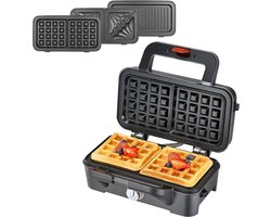 Dailysuppliess Contactgrill - Tosti Apparaat - Tosti-ijzers - Panini Grill - Zwart