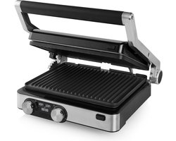 Digital Grill Master Pro - Contactgrill met 117310 - 2 thermostaten - Digitaal bedieningspaneel zwart Contactgrill uitneembare platen