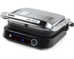 DOMO DO9249G Contactgrill 'Grill Genius' - Smart Steak-modus - Antiaanbaklaag - Met display