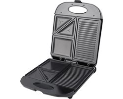 Enkilight- Tosti-ijzer- Grote contactgrill- Wafelmachine- BBQ- Voor eieren, garnalen, vlees- Mini kookmachine- Snelle opwarmtijd- PFAS vrij- 1400W- 3 in 1- Tosti apparaat- Tosti ijzer grill- Tosti ijzer pfas vrij- Contactgril- Tosti ijzer 3 in 1