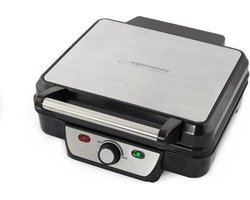 Esperanza ''Provolone'' 2 in 1 Elektrische contactgrill - Platte grill - Anti aanbaklaag - 2000W - RVS