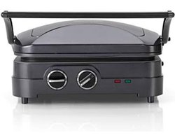 Grill Apparaat Uitneembare Platen - Contactgrill met Uitneembare Platen - Grill Plaat - Tosti Ijzer met Uitneembare Platen - Donker Grijs