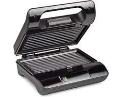 Grill Apparaat Uitneembare Platen - Contactgrill met Uitneembare Platen - Grill Plaat - Tosti Ijzer met Uitneembare Platen - L (23 x 13 cm) Zwart