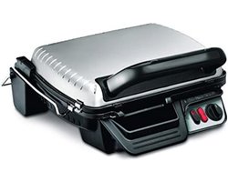 Grill Apparaat Uitneembare Platen - Contactgrill met Uitneembare Platen - Grill Plaat - Tosti Ijzer met Uitneembare Platen - Zilver/29,7x23 cm