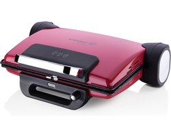 Korkmaz - Tostema Maxi - Tostiapparaat - Contactgrill - Grill - Uitneembare platen - 1800W - Rood