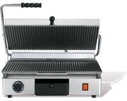 MilanToast Contactgrill Geribbeld/Geribbeld 420075 - Horeca & Professioneel