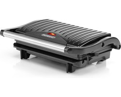 MONZANA Contactgrill - 750W Anti Aanbaklaag 27x21,5x8,5cm - Zwart