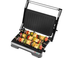 Progress Health Grill 2-in-1 Elektrische grille met niet-klevende platen verwijderbare lekbak