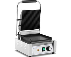 Royal Catering Contactgrill - Rainurée + Lisse - Royal Catering - 1800 W