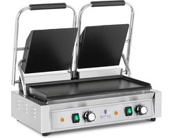 Royal Catering - Dubbele contactgrill - Flat - 3,600 W