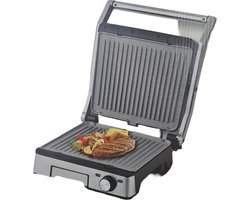 Royal Swiss SLG6001-18 - Paninigrill - contactgrill - 1800 Watt - incl. lekbak - cool touch - afneembare grillplaten