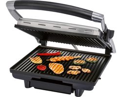 Silvercrest Kitchen Tools Contactgrill - Paninigrill - Tostimaker - 2000Watt - Grote Plaat - 2in1 Grillplaat - Grillen