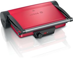 Tafelgrill 3-in-1 contactgrill met traploze thermostaat - vetafvoergoot - uitneembare aluminium grillplaten - eenvoudige reiniging - 2000 W - rood Contactgrill uitneembare platen