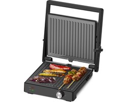 Tomado TGC4002B - Grote contactgrill - Tafelgrill - Grilloppervlak: 28 x 23 cm - Instelbare temperatuur - Tosti apparaat - PFAS vrij - 2000 W