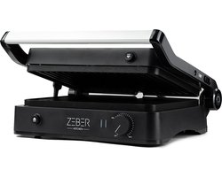 Zeber Kitchen Tosti Apparaat 3-in-1 - Grill Apparaat - Contactgrill - Panini Grill - Uitneembare platen - 2000Watt