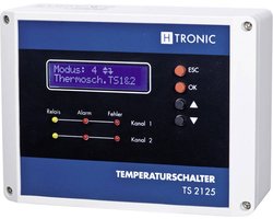 H-Tronic TS 2125 Multifuctionele temperatuurschakelaar -55 - 125 °C