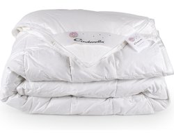 Cinderella Soul Dekbed 4-seizoenen - 2 Persoons - Luxe Eendendons Vulling - Percale Tijk - 260x220 cm