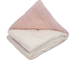 Cozyvita® | wasbare dekbed zonder overtrek - Pastel roze & Parel wit - Inclusief gratis kussenslopen - 200x200cm