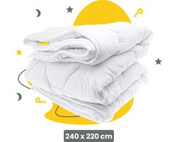 Sleep Comfy - White Soft Series | 240x220 cm - All Year Dekbed - Enkel - 30 dagen Proefslapen - Anti Allergie Dekbed - Comfort & Ademend - Lits-jumeaux & Tweepersoons Dekbed