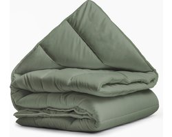 Sleeptime 2 in 1 Dekbed - Dekbed zonder Overtrek + Gratis Kussensloop- 140x200 - Groen