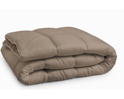 Sleeptime 2 in 1 Omkeerbare Dekbed - Dekbed zonder Overtrek - 140x200 - Taupe