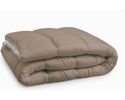 Sleeptime 2 in 1 Omkeerbare Dekbed - Dekbed zonder Overtrek - 140x200 - Taupe/Grijs