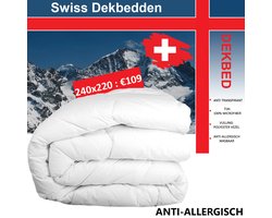 Swiss Dekbed - Tweepersoons Enkel Dekbed - 240x220cm - Hotel kwaliteit