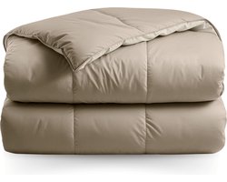 Zelesta® Premiumbed Silk & Coconut Cream 140x200 - Dekbed zonder overtrek - 30 dagen proefslapen - Donzen dekbed - Wasbaar hoesloos dekbed - Bedrukt dekbed - Percal katoen dekbed - All Year Winterdekbed & Zomerdekbed