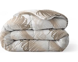 Zelesta Royalbed Palm Leaves 200x200cm - Dekbed zonder overtrek - 30 dagen proefslapen - Wasbaar hoesloos dekbed - Bedrukt dekbed - All year zomerdekbed & winterdekbed