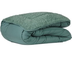 Zelesta® Teddybed Groen 240x200 - Teddy Dekbedovertrek - 30 dagen proefslapen - Fluffy Dekbedovertrek - Wasbaar dekbed - Dekbed zonder overtrek