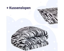 Zelesta Wonderbed Zebra Skin 140x200cm - Dekbed zonder overtrek - 30 dagen proefslapen - Wasbaar hoesloos dekbed - Bedrukt dekbed - Dekbed met print - All Year Winterdekbed & Zomerdekbed