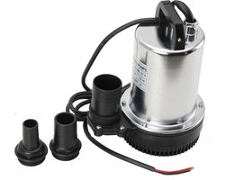 Dompelpomp - Vuilwaterpomp - 3 uitspuitmaten - 25mm 40mm 50mm - Max. Hoofd 10m - 100L/min- 28x 20x 17cm -12V - 160W - RVS