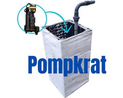 Pompkrat - automatisch dompelpompsysteem voor water overlast - gietijzeren dompelpomp met automatische vlotter (retour niet mogelijk)