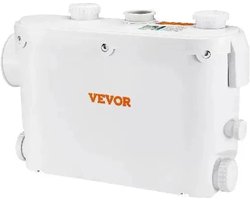 Vevor - Dompelpomp - Rioolpomp - 500W - 2900 TPM - 6600L/u Debiet - IPX8 - voor het oppompen van water uit zwembaden, kelders en hot tubs - Wit